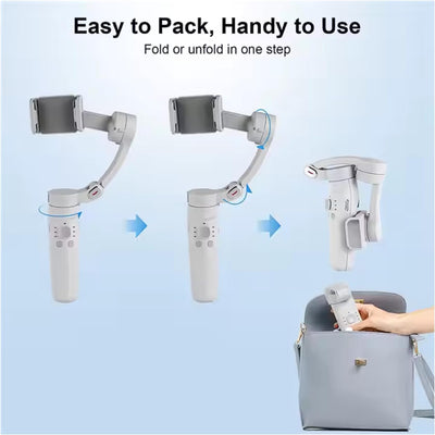 M1 Merak One – Foldable 3-Axis Smartphone Gimbal Stabilizer