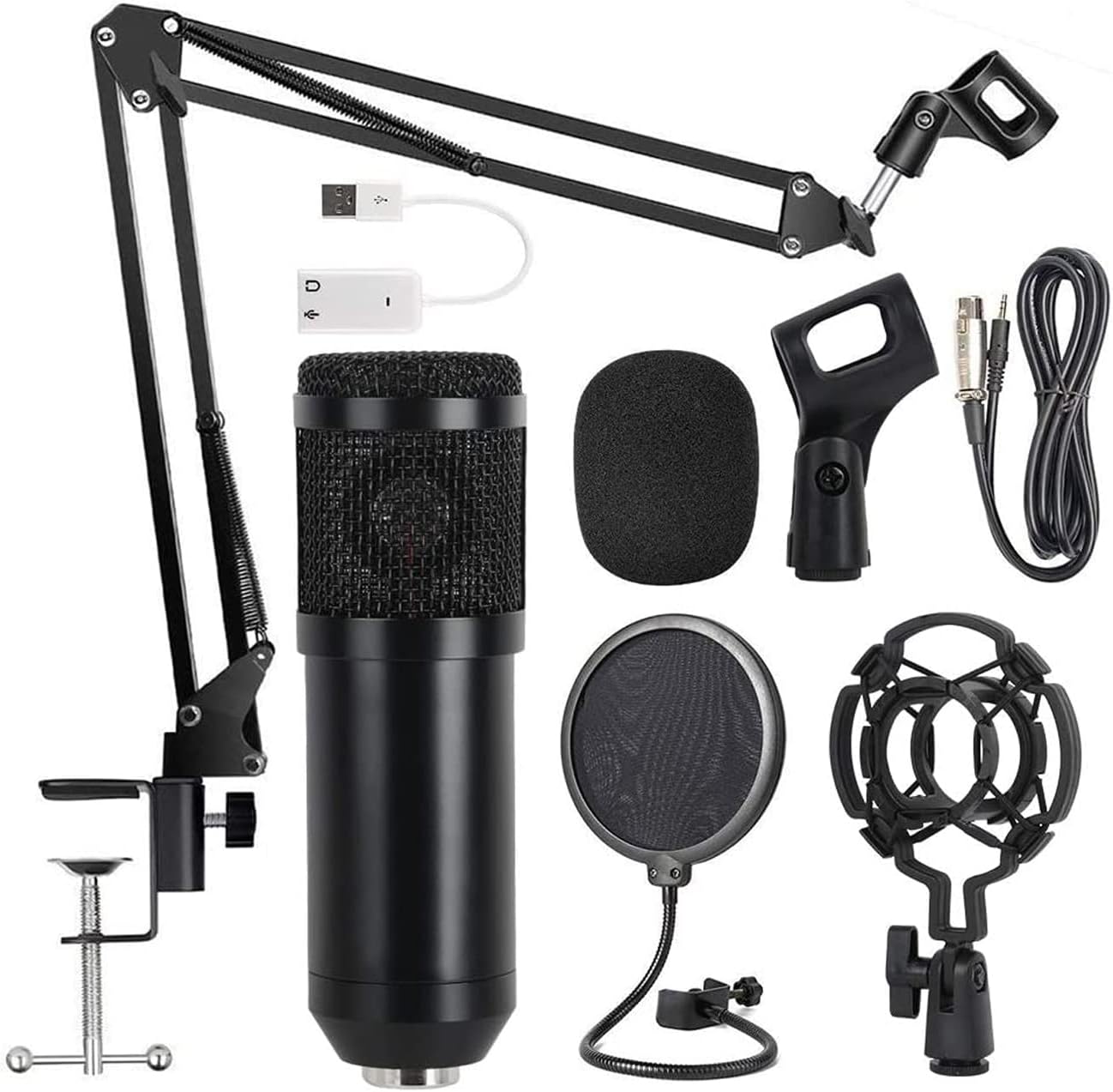 BM800 Pro Condenser Mic Kit – Studio-Grade Recording for Podcasts & Streaming