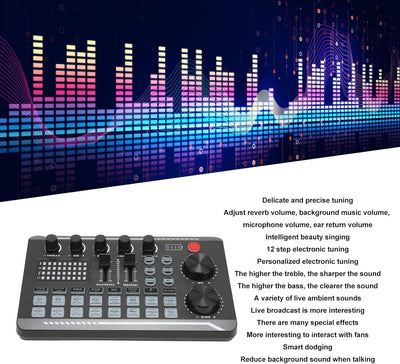 Live Sound Card with DJ Mixer Effects & Voice Changer