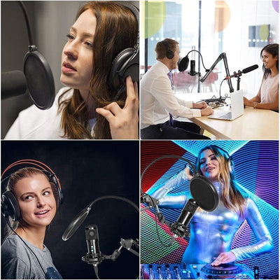 BM800 Pro Condenser Mic Kit – Studio-Grade Recording for Podcasts & Streaming
