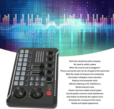 Live Sound Card with DJ Mixer Effects & Voice Changer