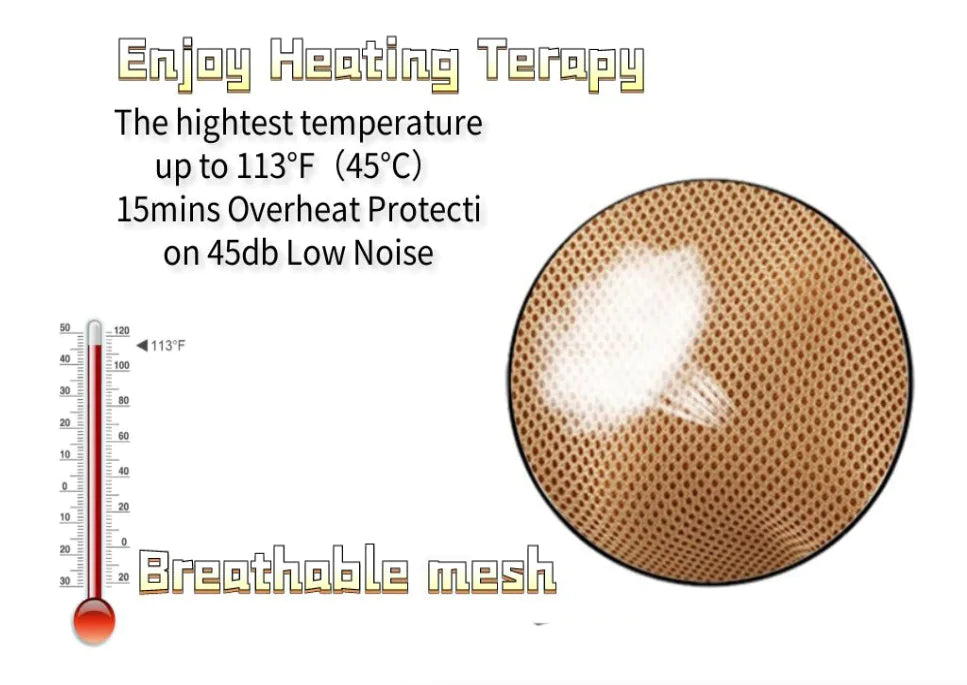 Back, Neck and Shoulder Massager with Heat Deep Tissue 3D Kneading Pillow