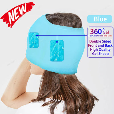 Migraine Relief Hot/Cold Therapy Hat and Eye Mask