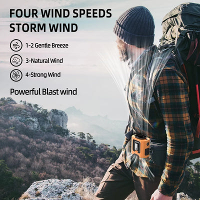 Stay Cool Anywhere — Clip-On Waist Fan, Rechargeable & Hands-Free! ️‍😍❄️